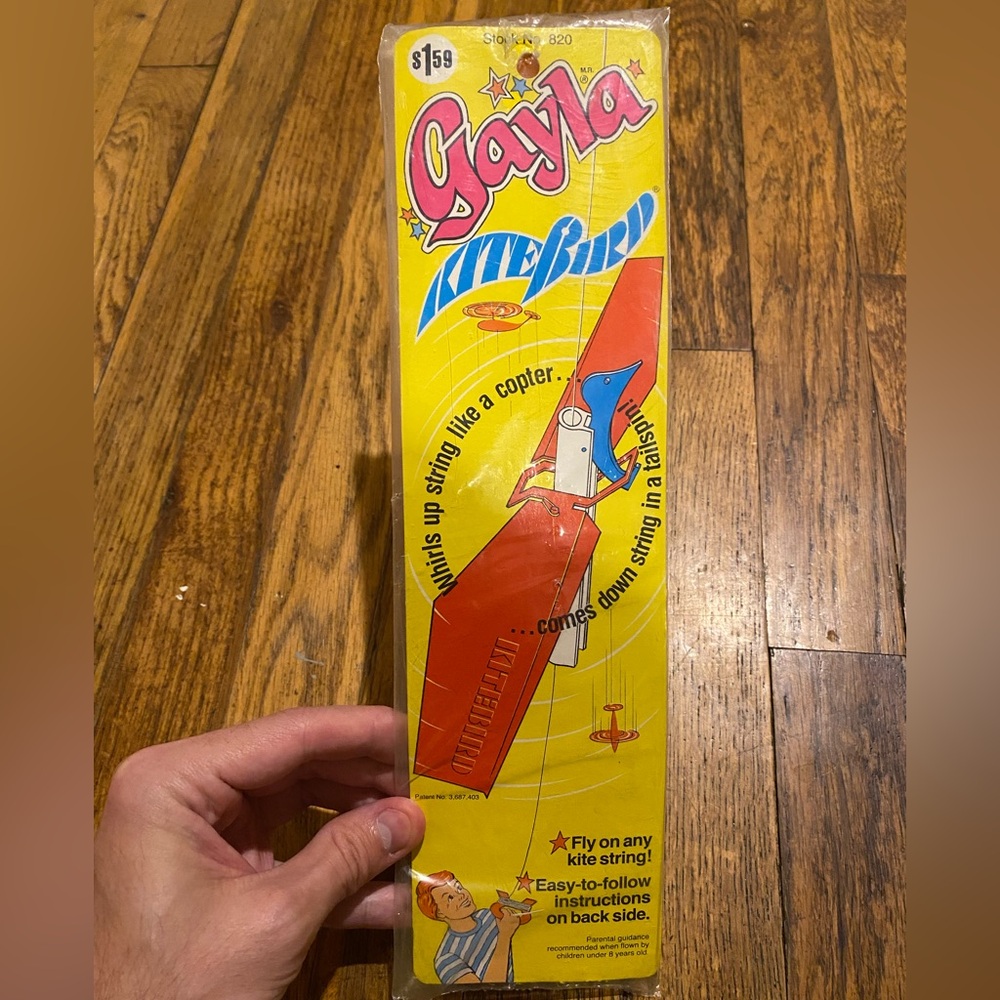 Vintage Gayla Kite Stock No 820 "Kite Bird" 70s 80s NOS